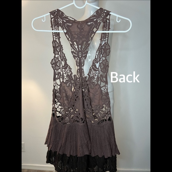 FREE PEOPLE Crochet Knitted Top - Picture 6 of 6